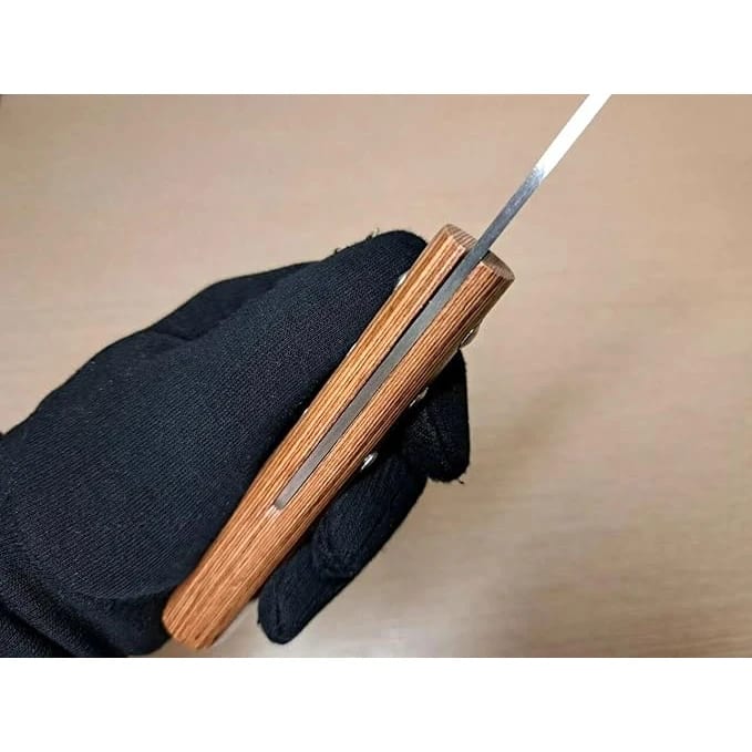 Wooden Handle Japanese Steel Sushi Knife with Cover — view 6