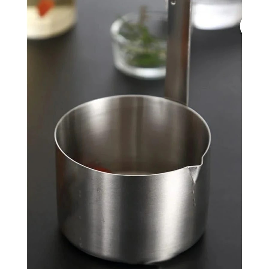 SS Cylindrical Shaped Flat Bottom Oil/Milk Ladle — view 6