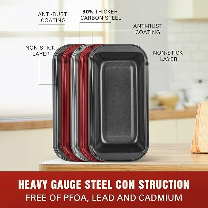 Rectangle Teflon Coated Curved Bread Mould — view 6