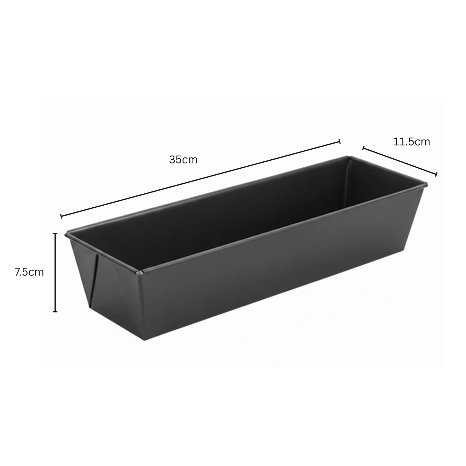 Rectangle Teflon Coated Straight Bread Mould — view 2