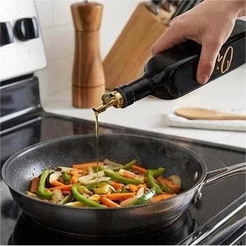 VAMA Glass Oil Dispenser - 500ml | Black — view 3