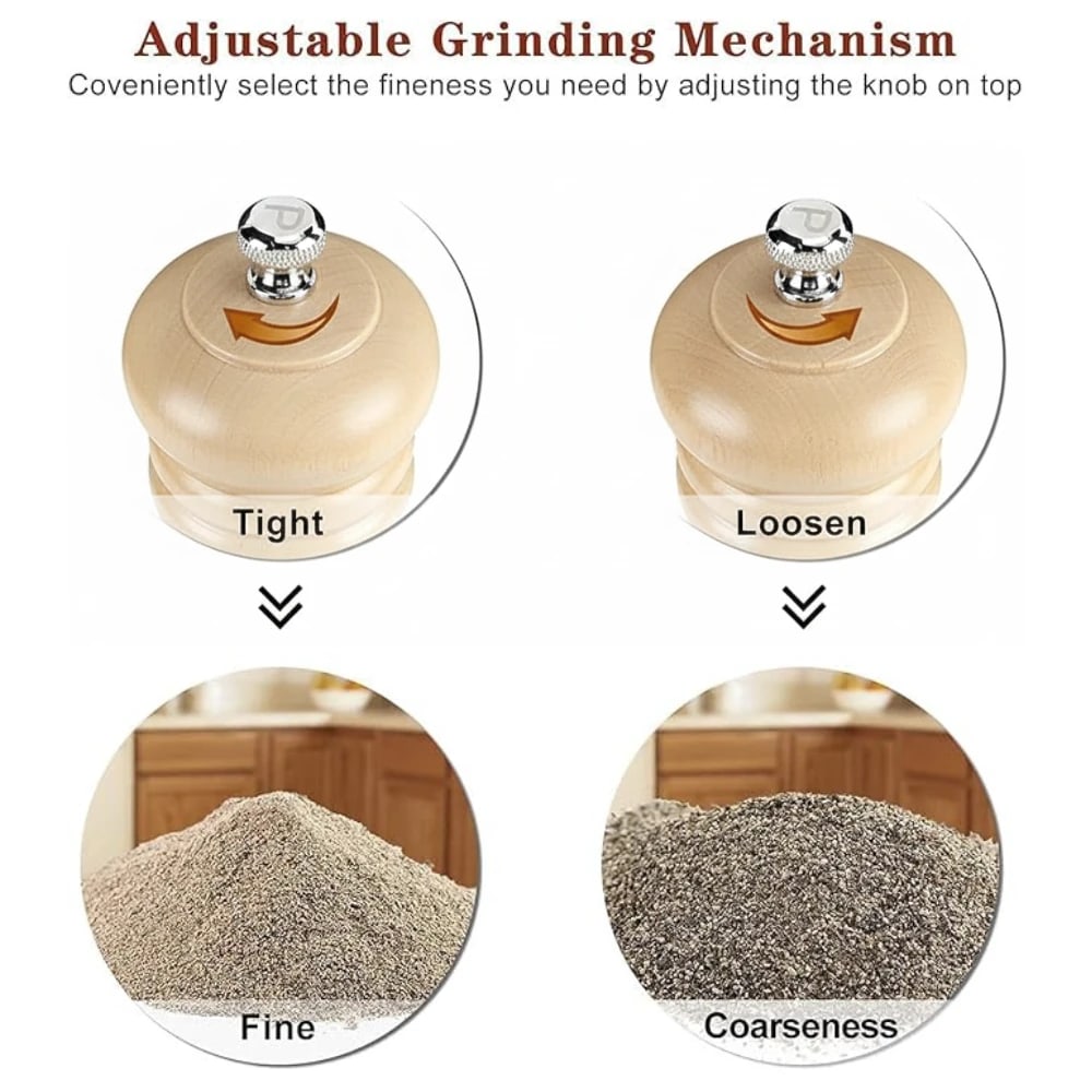 Wooden Pepper Mill - Cream — view 5