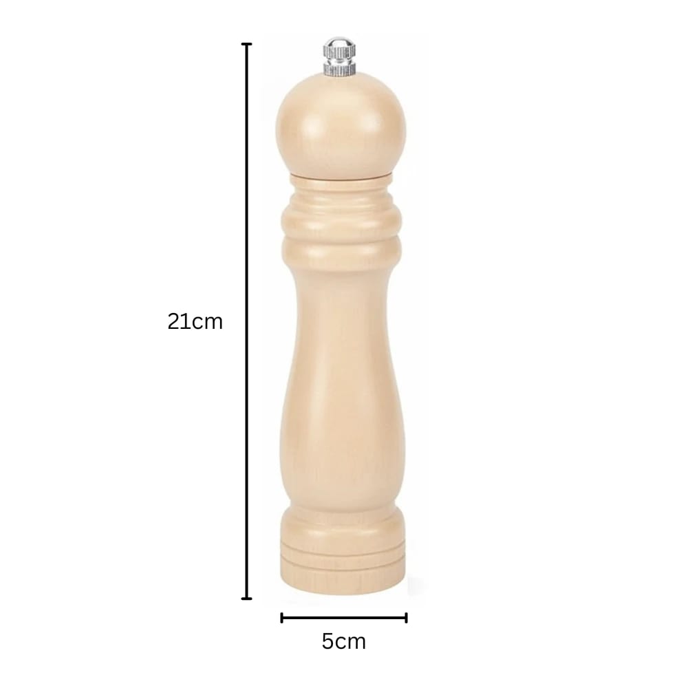 Wooden Pepper Mill - Cream — view 2