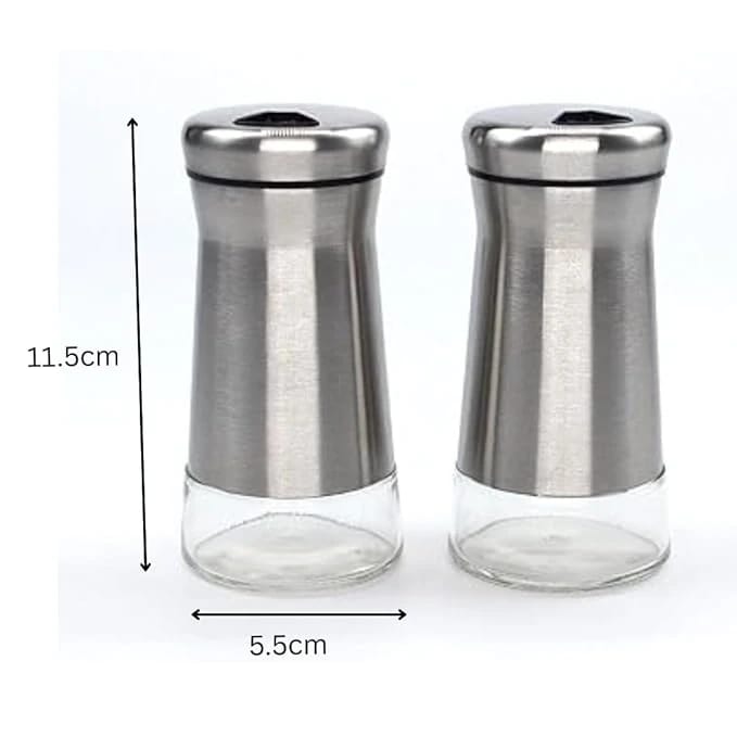 VAMA SS + Glass Salt & Pepper Set — view 2