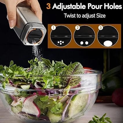 VAMA SS + Glass Salt & Pepper Set — view 5