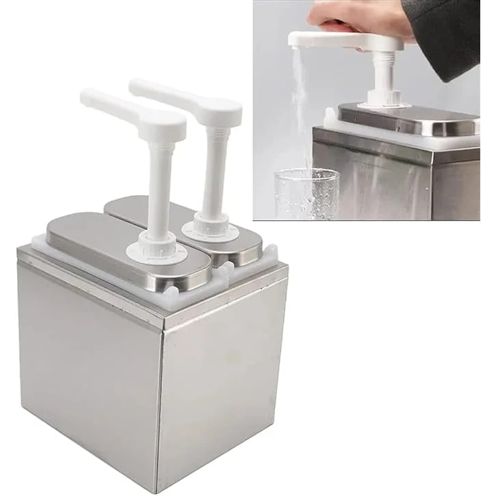 SS Tank Plastic Head Sauce Dispenser — view 7