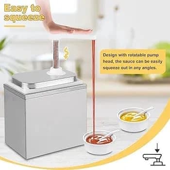 SS Tank Plastic Head Sauce Dispenser — view 5