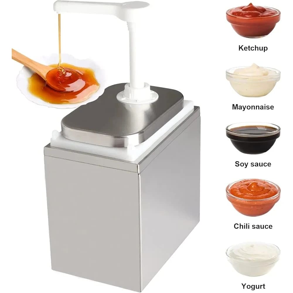 SS Tank Plastic Head Sauce Dispenser — view 7