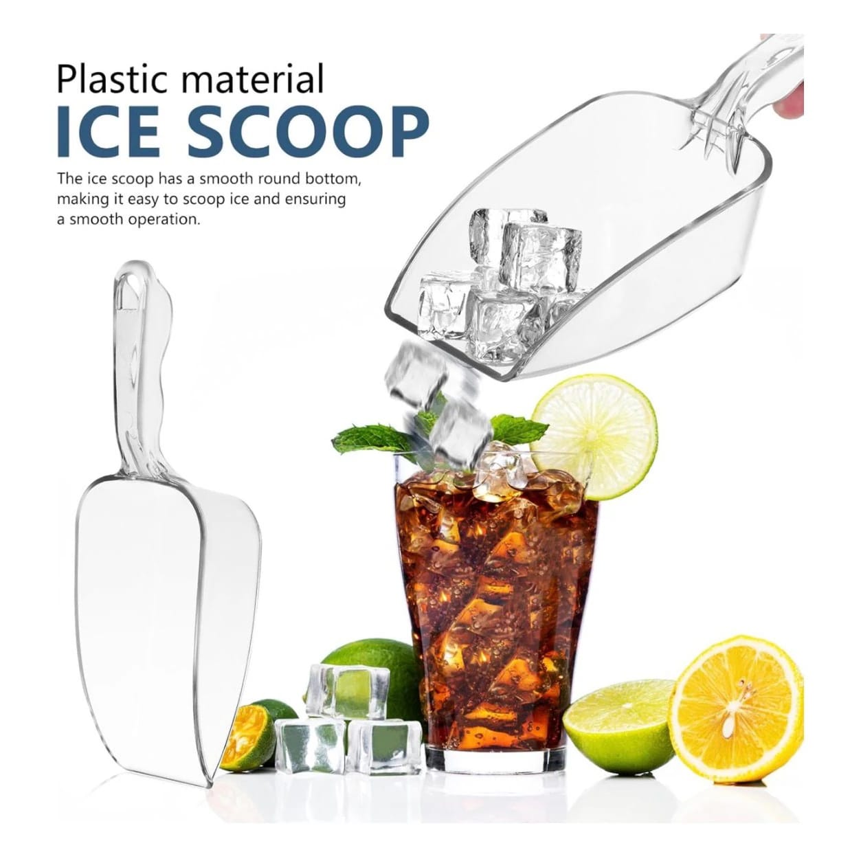 PC Grain/Ice Scoop with Flat Bottom — view 6