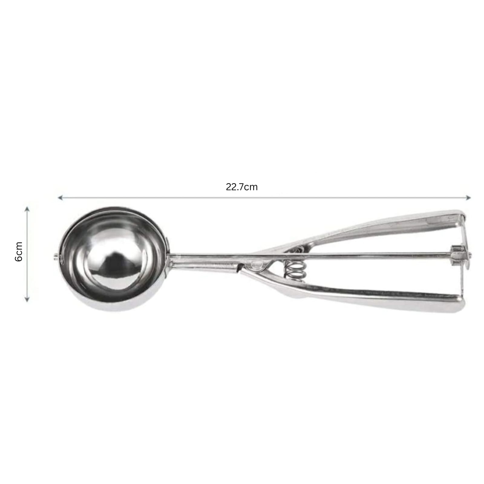 SS Ice Cream Scoop with Spring — view 2