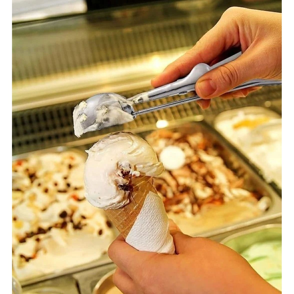 SS Ice Cream Scoop with Spring — view 8
