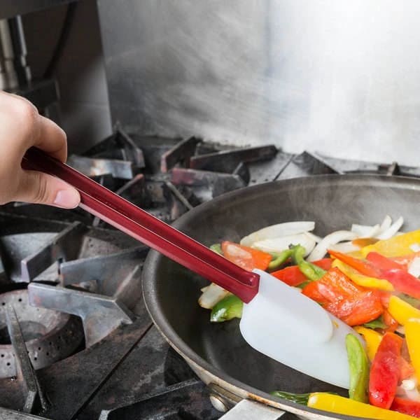 Plastic Red Handle Silicon Spatula — view 9