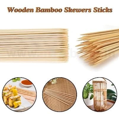 Wooden Bamboo Sticks | Thickness: 0.2cm | Quantity ~ 90pp — view 5