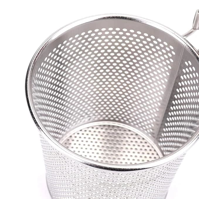 Wooden Handle SS Cylindrical Pasta Boiler/Strainer — view 6