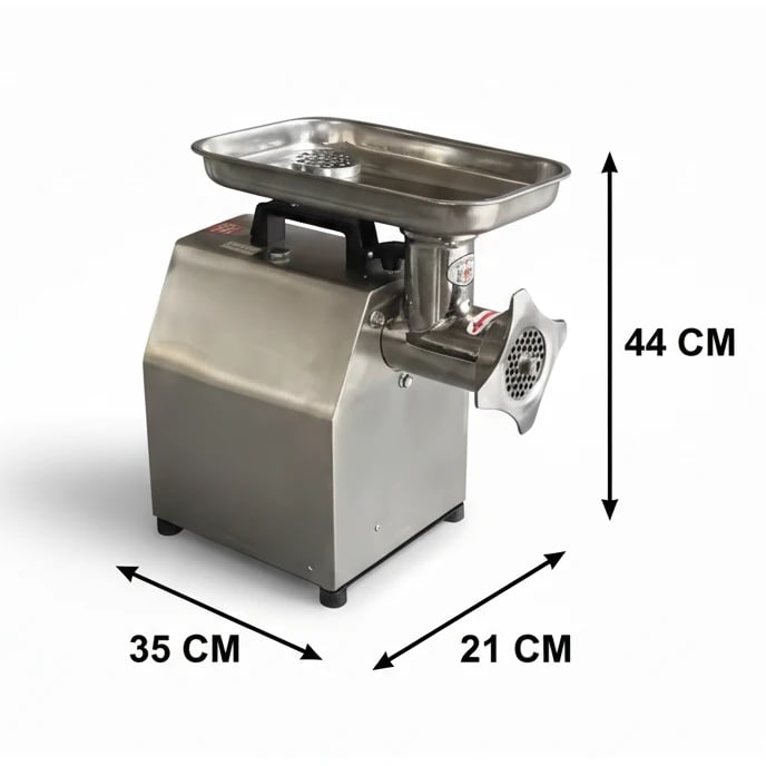 Electric Full SS Meat Mincer with Aluminium Motor No.12 (Capacity: 150kg/hr | Rpm: 170) — view 2