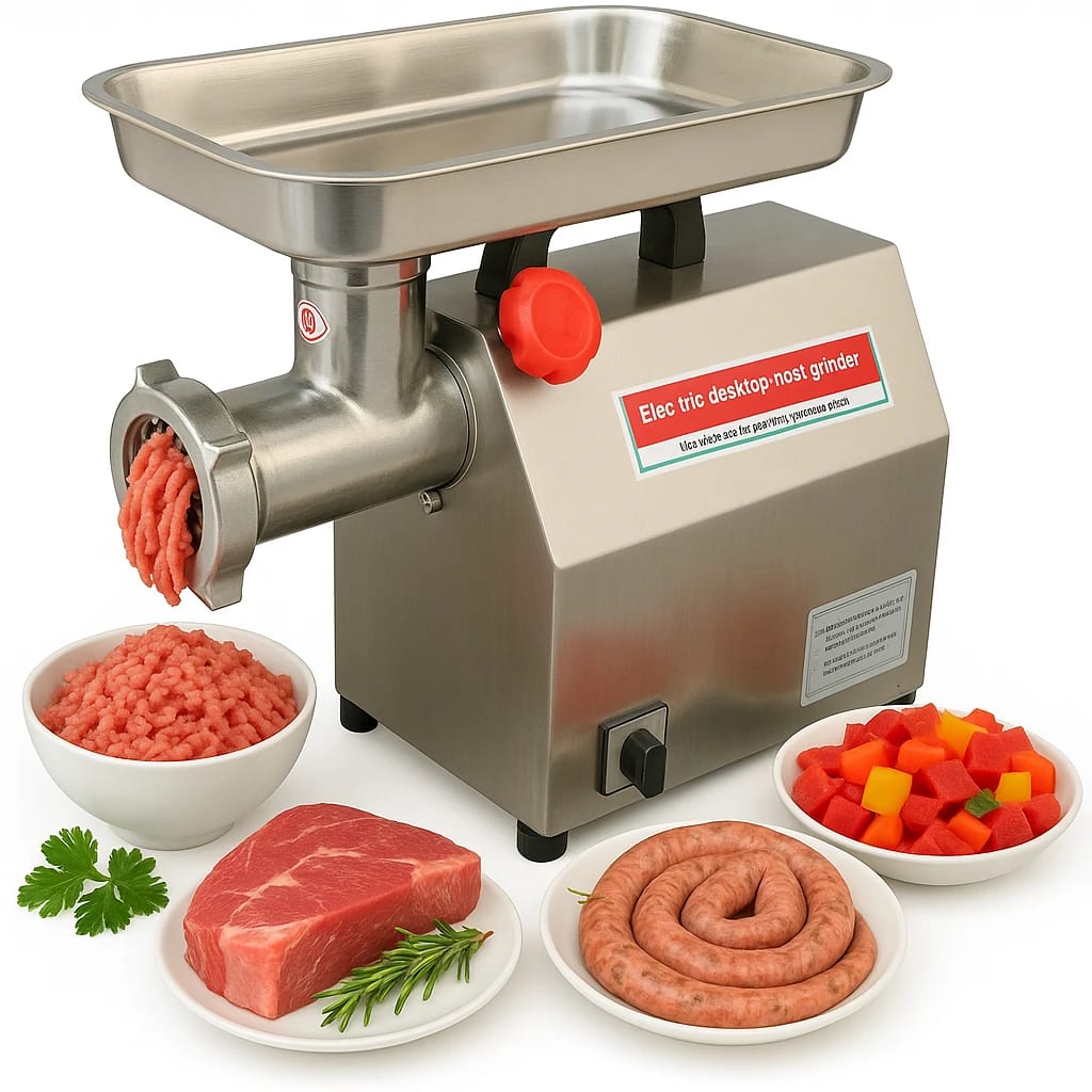 Electric Full SS Meat Mincer with Copper Motor No.22 (Capacity: 220kg/hr | Rpm: 180) — view 3