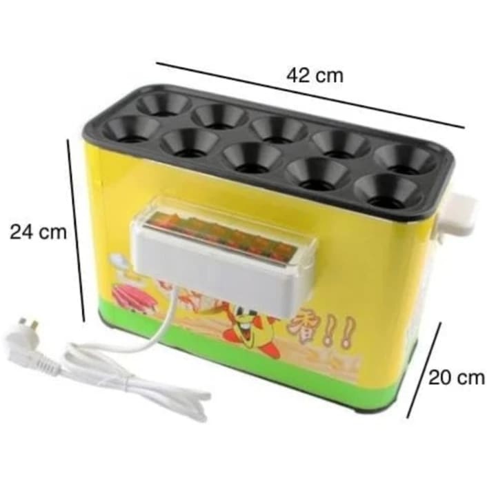 Electric 10 Slot Egg Roller/Sausage Machine — view 2