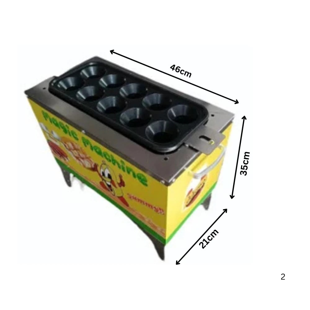 Gas 10 Slot Egg Roller/Sausage Machine — view 2
