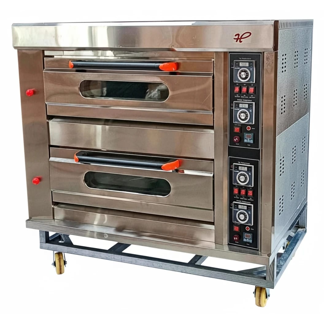 Gas Pizza Oven 2 Deck 4 Tray with 4 Stone - 2D4T (Stone Size: 26.5x18 inch.) — view 5