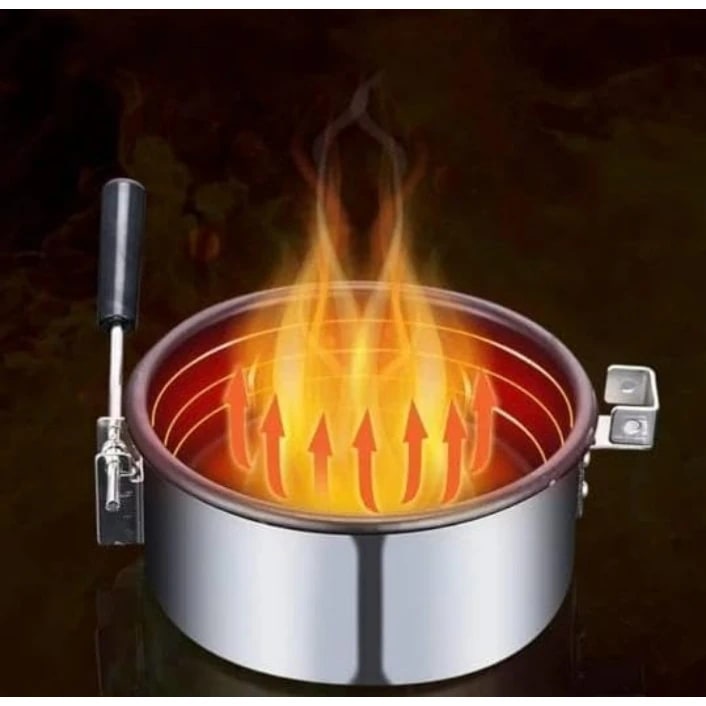 Electric Popcorn Machine with Toughened Glass - SS Body — view 5