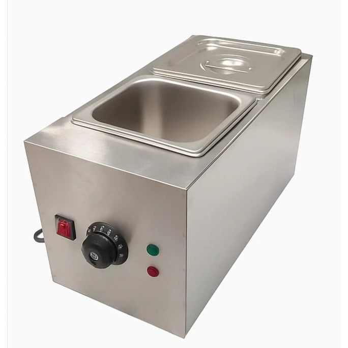 Electric Choco/Cheese Melter - 2 Compartments (2 GN Pans of 1/6 150mm ~ 2.25L/Pan)