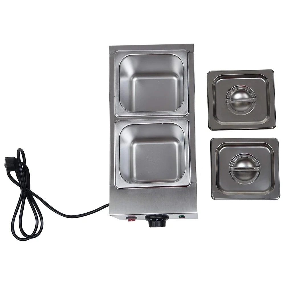 Electric Choco/Cheese Melter - 2 Compartments (2 GN Pans of 1/6 150mm ~ 2.25L/Pan) — view 6