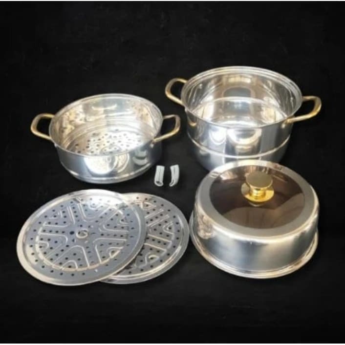 Gold + SS Premium 2 Layers Manual Corn/Momo/Rice Steamer — view 6