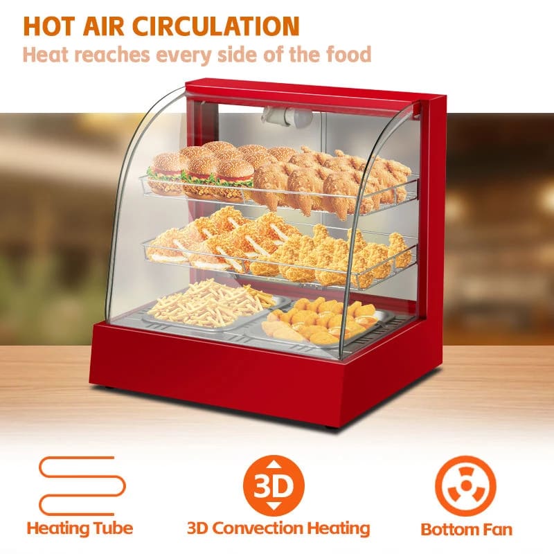 Electric 3 Layer Red Warming Showcase - Curved Model — view 3