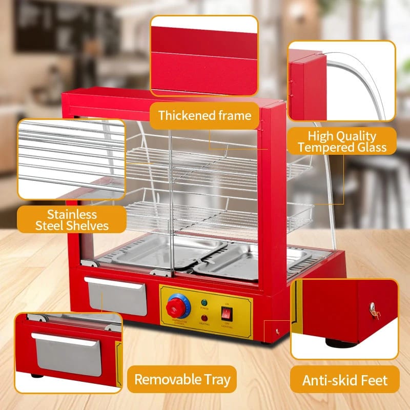 Electric 3 Layer Red Warming Showcase - Curved Model — view 5