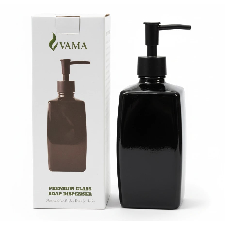 VAMA Glass Soap Dispenser - 480ml — view 4