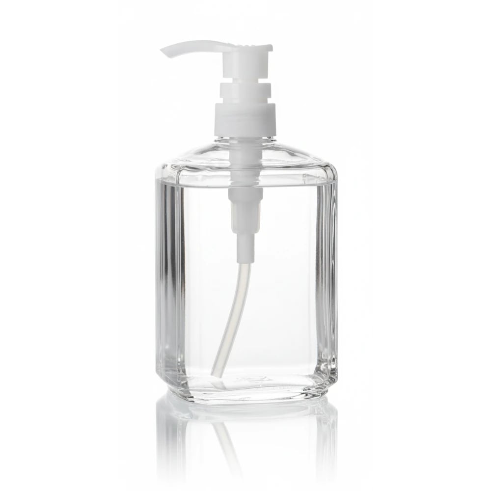 PC Crystal Soap Dispenser - 250ml | Flat Round Design