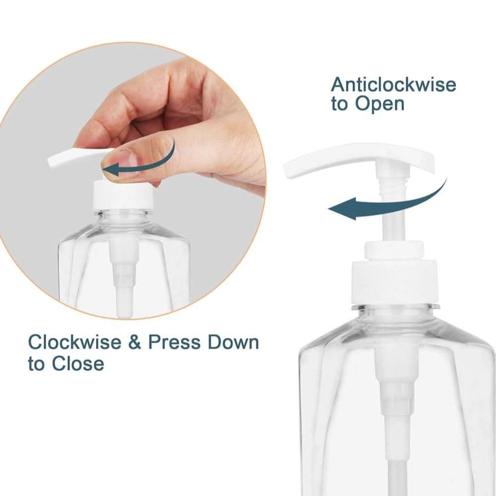 PC Crystal Soap Dispenser - 250ml | Flat Round Design — view 3