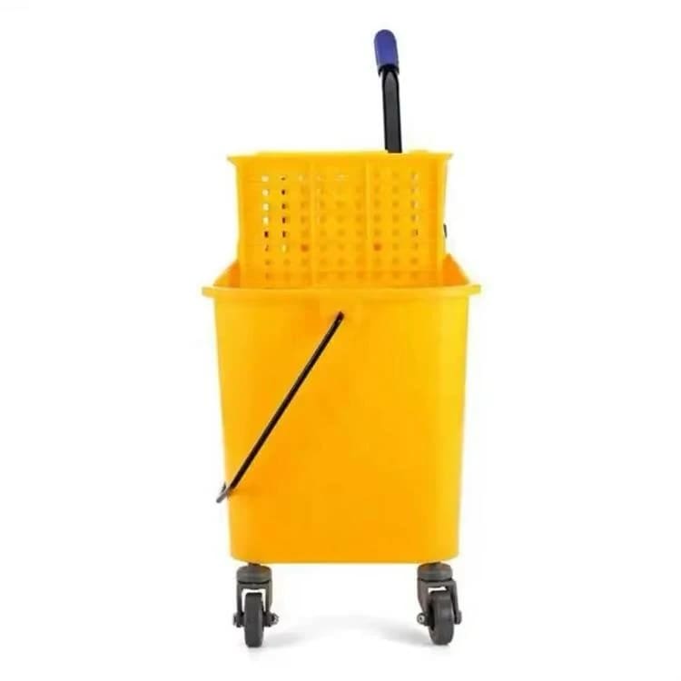 MS Handle Single Bucket Mop Wringer Trolley - 20L | Virgin Plastic Body — view 9