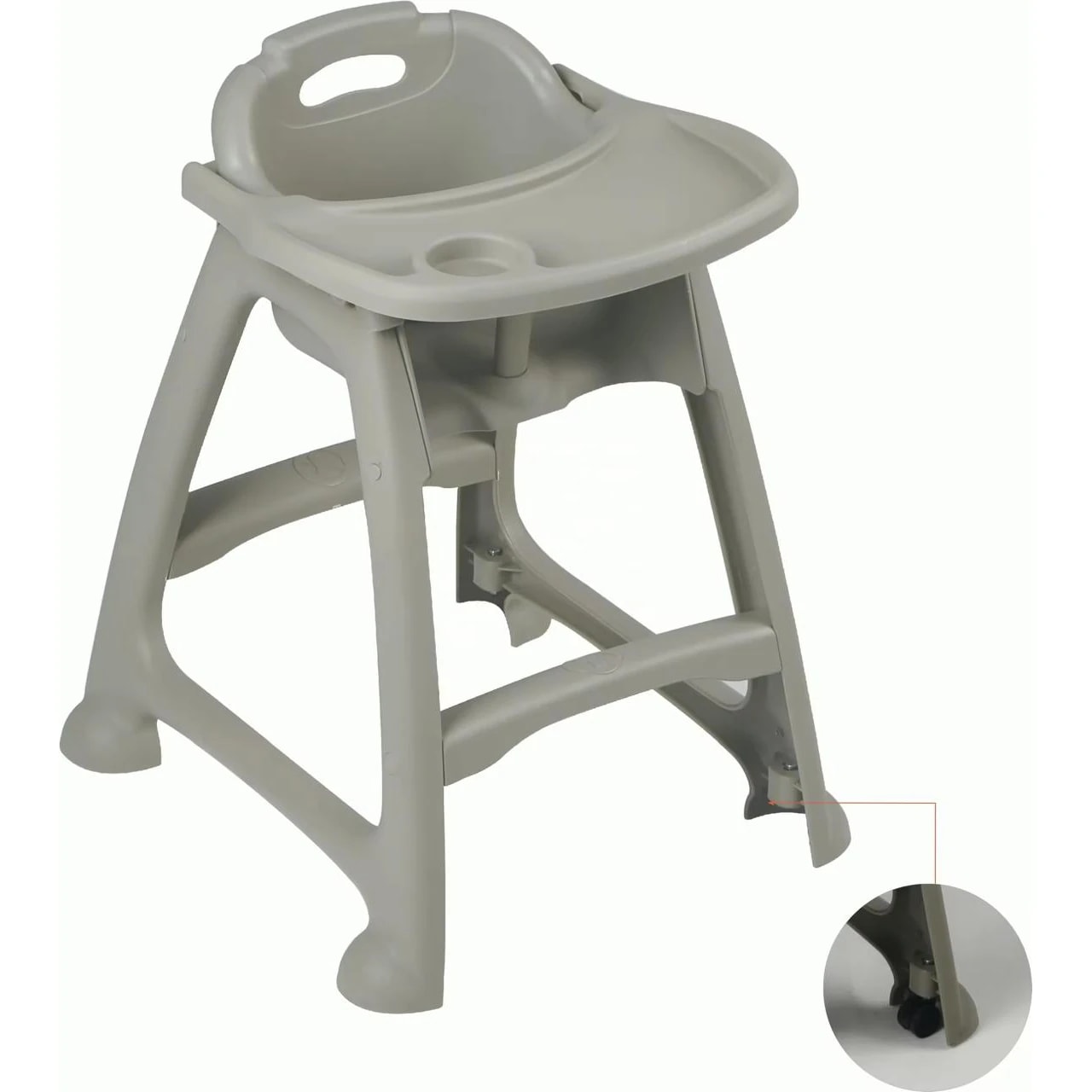 ABS Fibre Baby Chair with Removable Front Cover (1 Carton: 2 Pc) — view 7