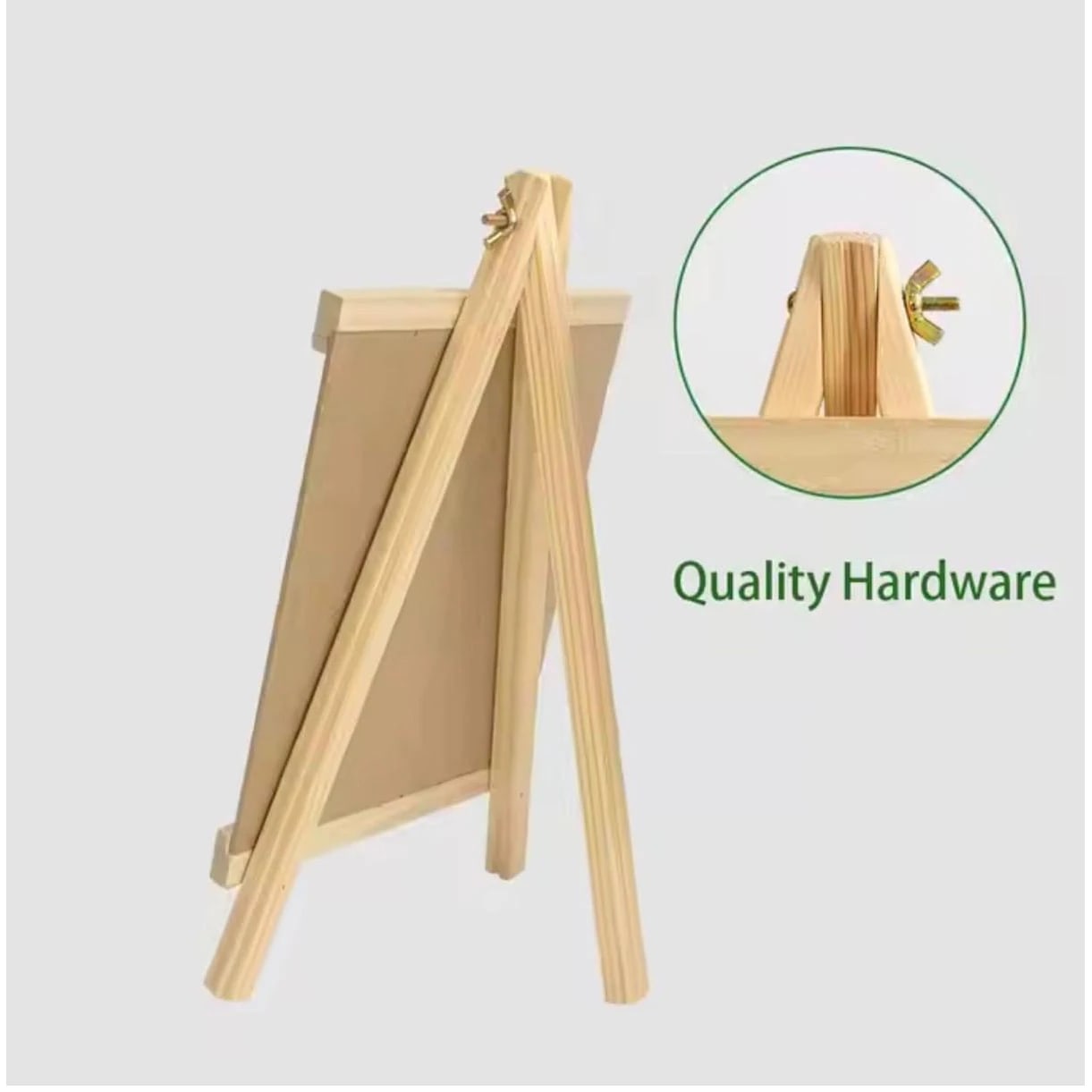 Wooden Mini White Display Board Set with Marker, Eraser & Duster — view 4