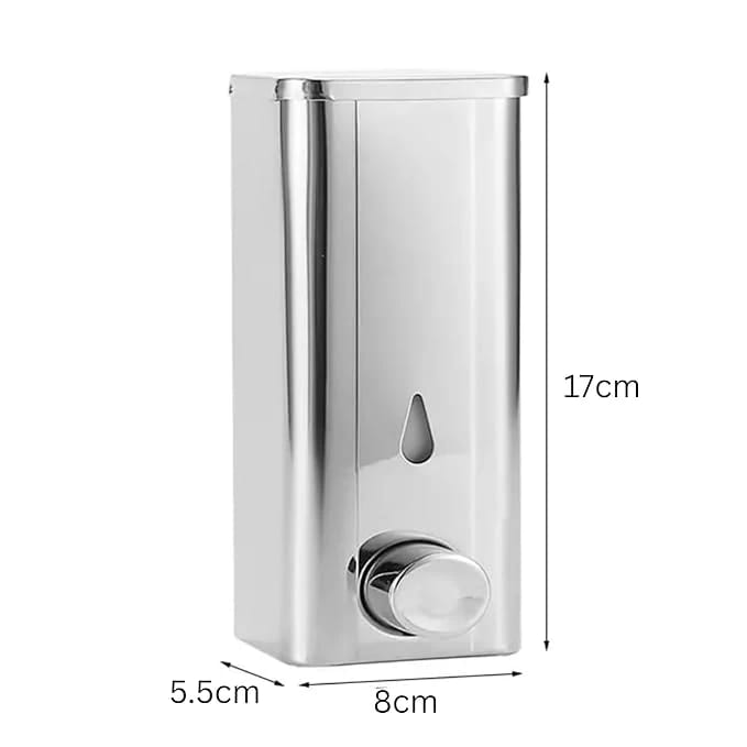 SS Premium Soap Dispenser with Manual Press Function - 350ml — view 2