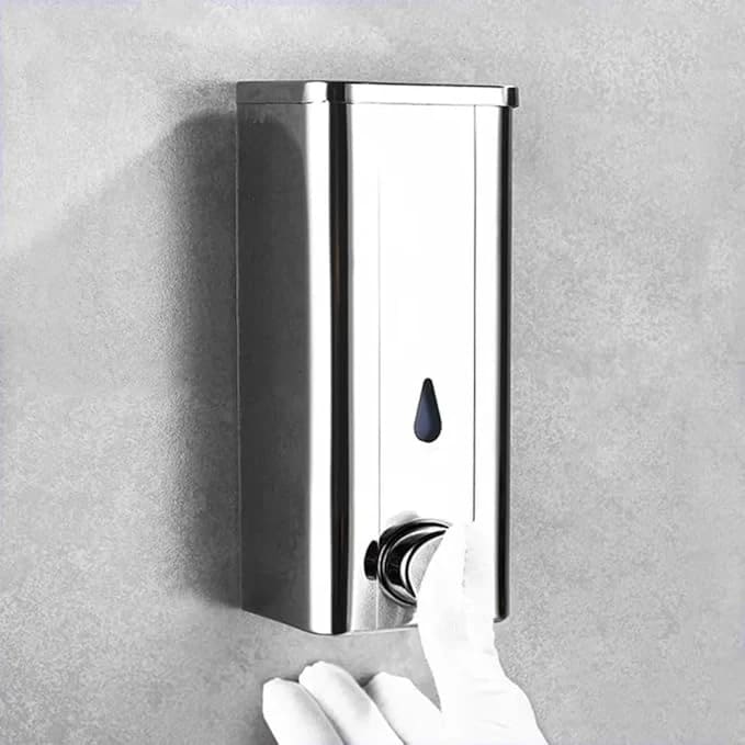 SS Premium Soap Dispenser with Manual Press Function - 350ml — view 3