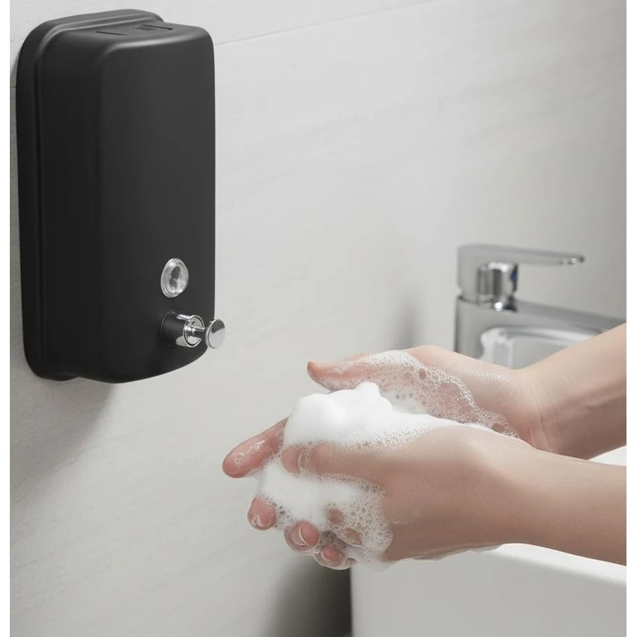 SS Soap Dispenser with Manual Press Function - 800ml — view 4