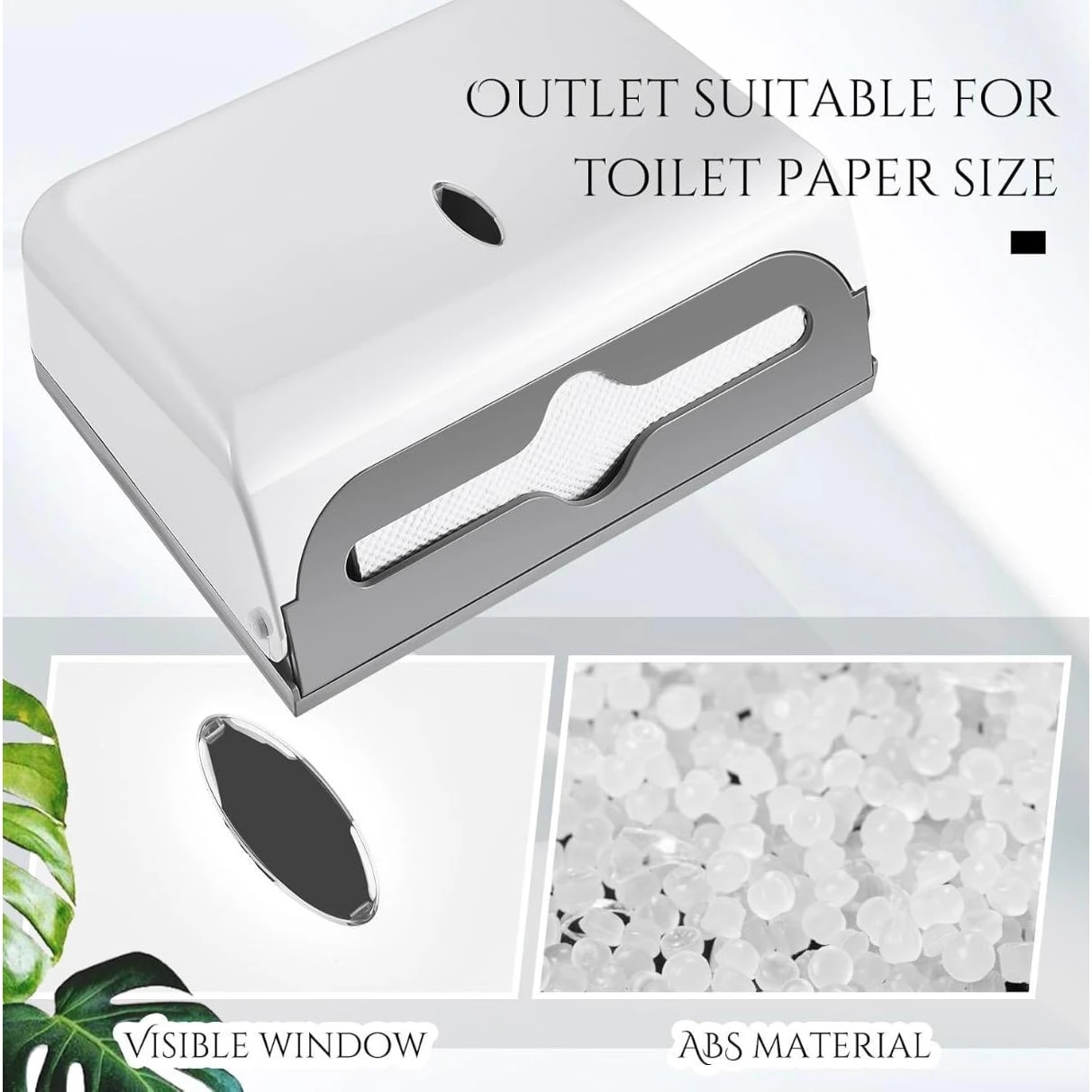 Plastic Heavy Wall Mountable Rectangle Tissue Holder — view 7