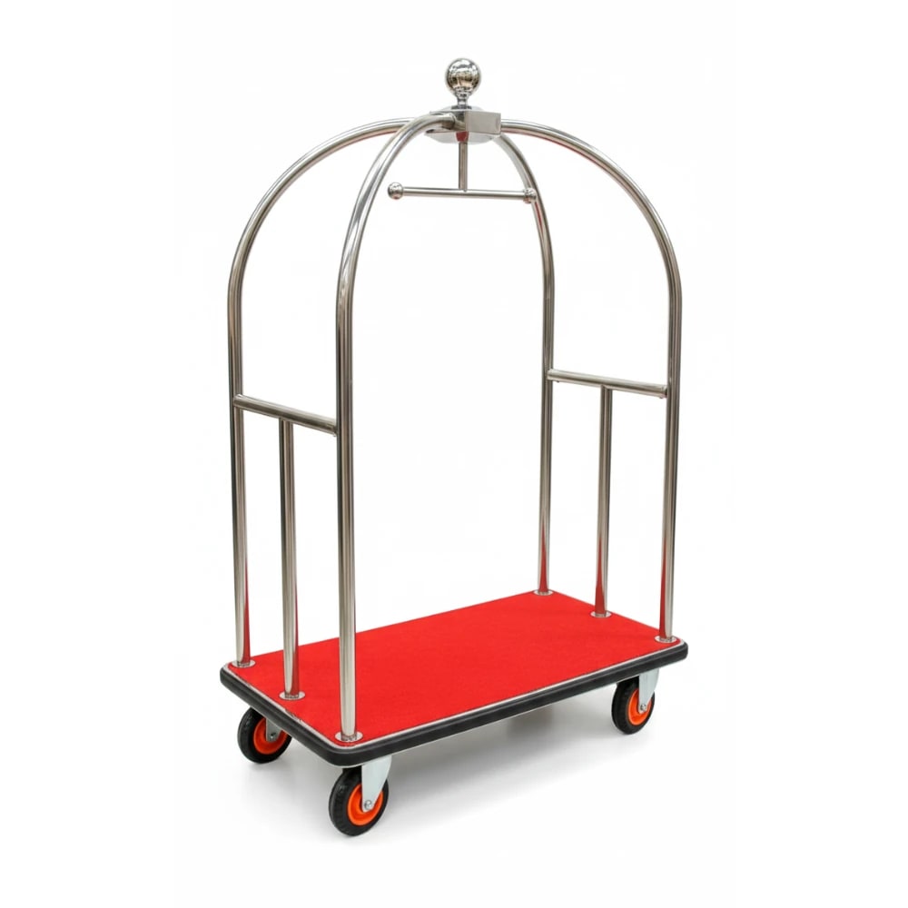 Bell Shaped Luggage Trolley with 15cm Diameter Wheels
