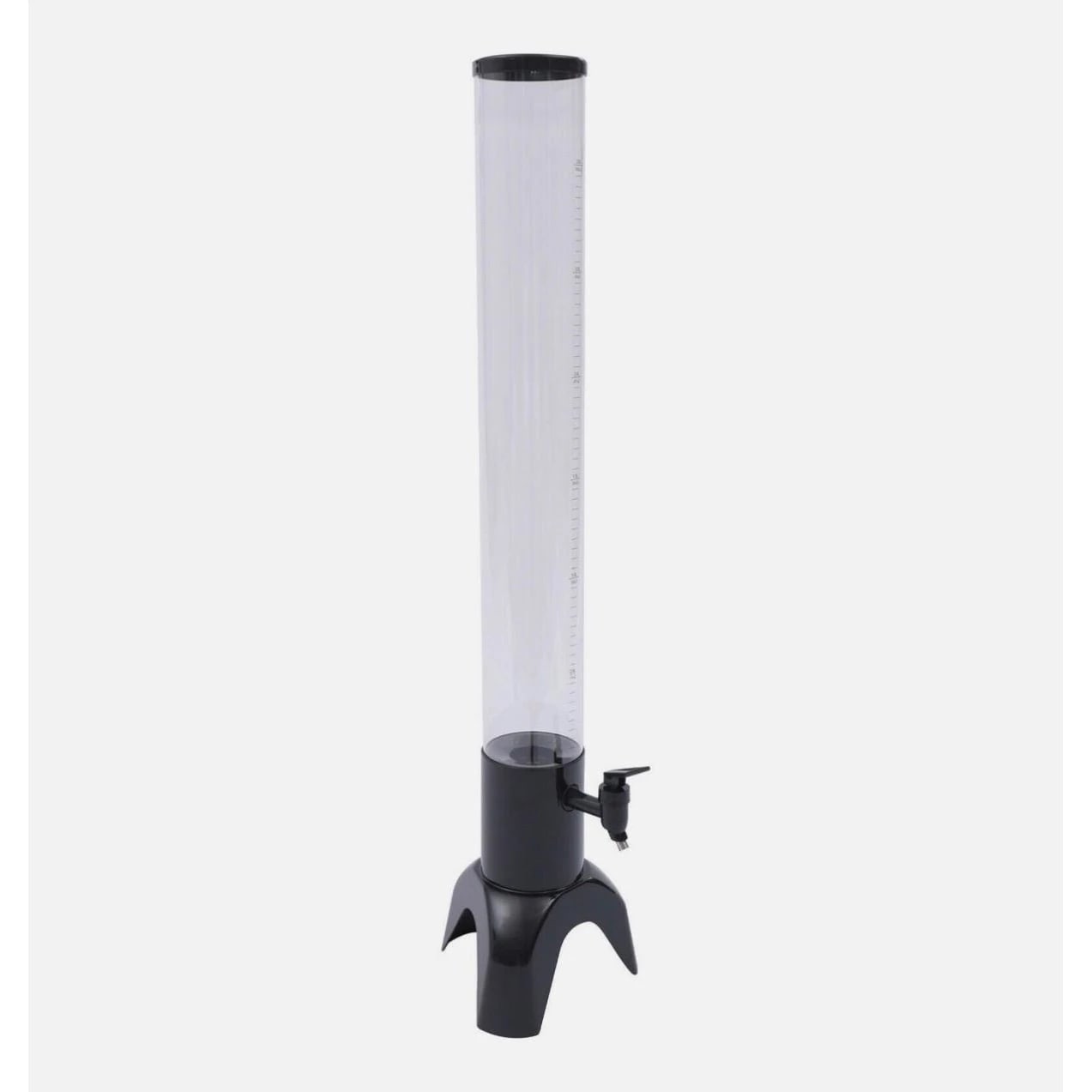 Beer Tower Long with Metal Base & Ice Tube - 3L | Black