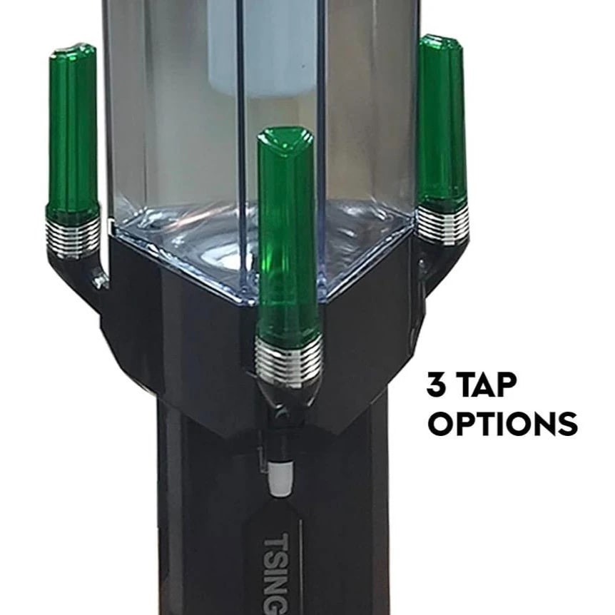 Beer Tower with 3 Green Taps - LED Backlight | 3 Compartments 3 Flavours | 3L — view 5