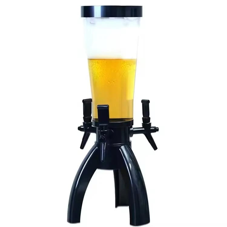 Beer Tower with 3 Taps & Ice Tube - 3L | Black — view 7