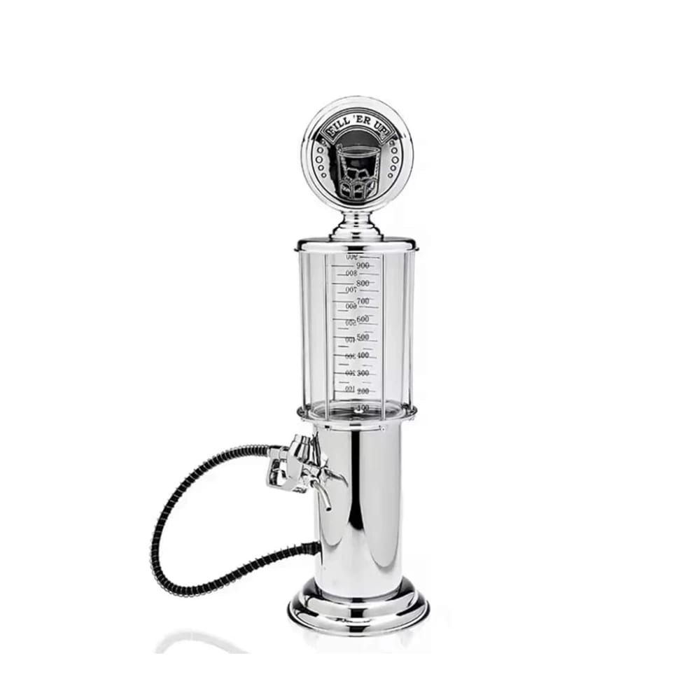 Plastic Bar Butler Liquor Pump Dispenser - 1L | Silver
