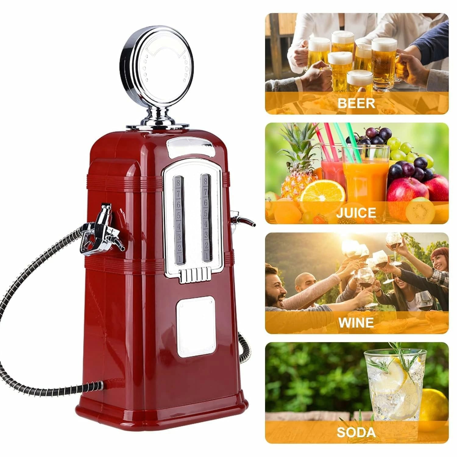 Plastic Bar Butler Liquor Pump Dispenser - Dual Compartment 2L — view 4