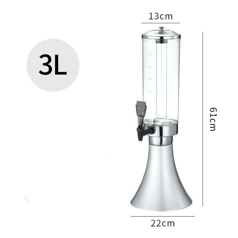 Beer Tower with SS Gel Based Ice Tube & LED Lights - 3L — view 2