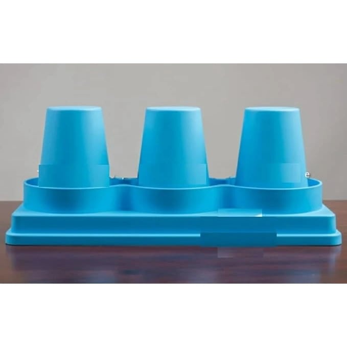 ABS Fibre Cylindrical 3 Slot Cup Holder — view 4