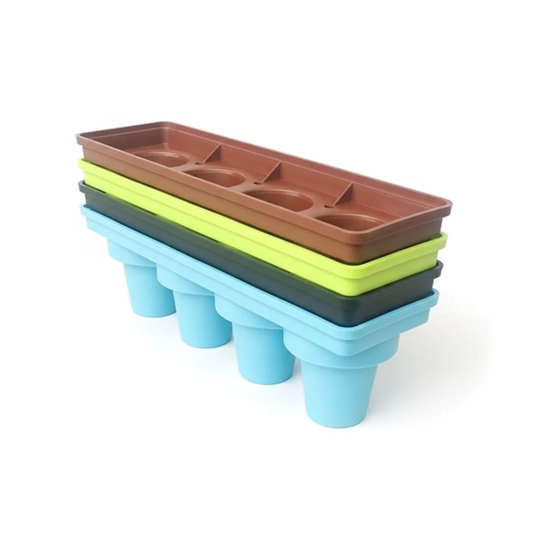ABS Fibre Cylindrical 4 Slot Cup Holder — view 4