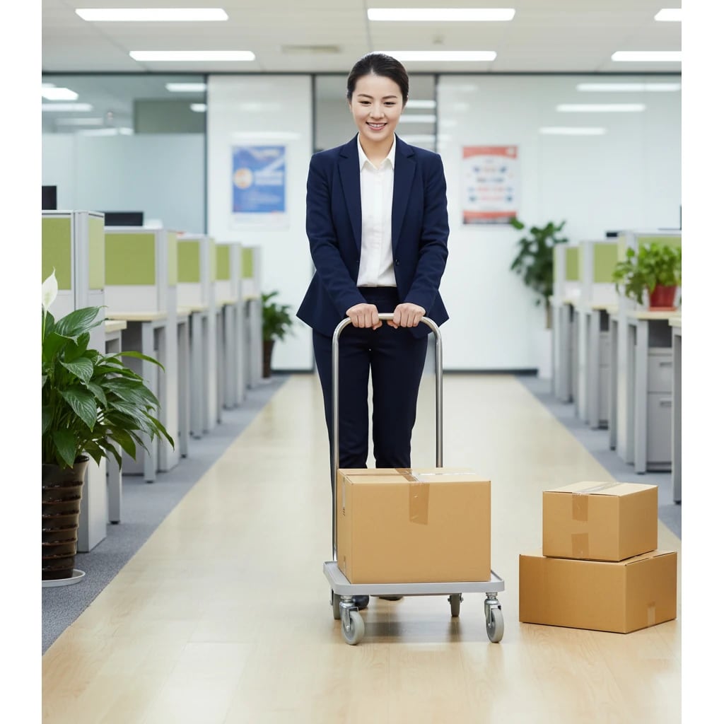 Premium Fibre White Glass Rack Trolley — view 4