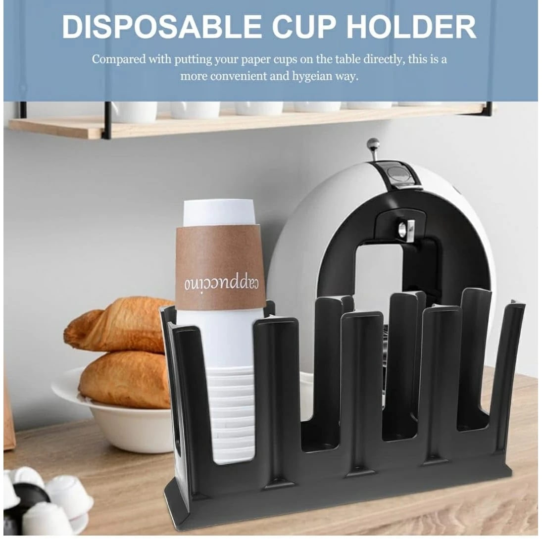ABS Fibre Straight 4 Slot Cup Holder — view 4